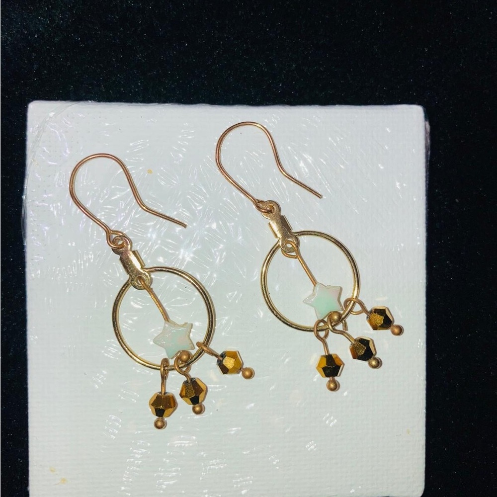 Elegant Gold Star Earrings